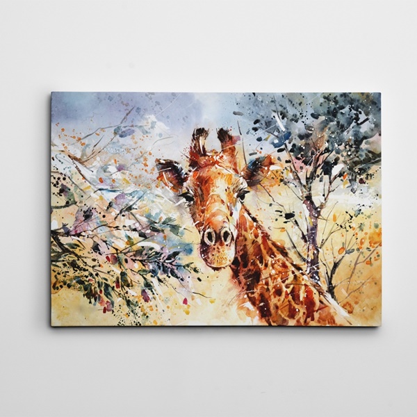 Zürafa Kanvas Tablo